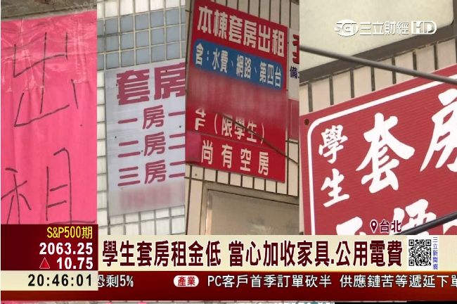學生套房租金低　當心屋內傢俱另收費