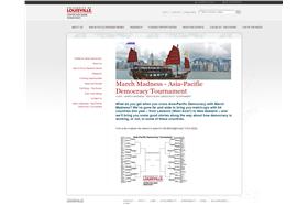 美國路易斯威爾大學「三月瘋民主」票選／翻攝自University of Louisville網站