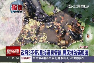 獨／柯P救救他！陽明山溫泉毀小農田