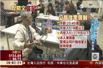 北市公共宅申請！首日165人登記