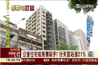 公共宅成房價殺手？行天宮站漲21%