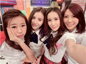 張甯兒、黑澀會美眉、丫頭、Apple、大牙／大牙臉書