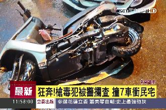 玩命街頭！毒犯躲警攔檢竟衝撞7車