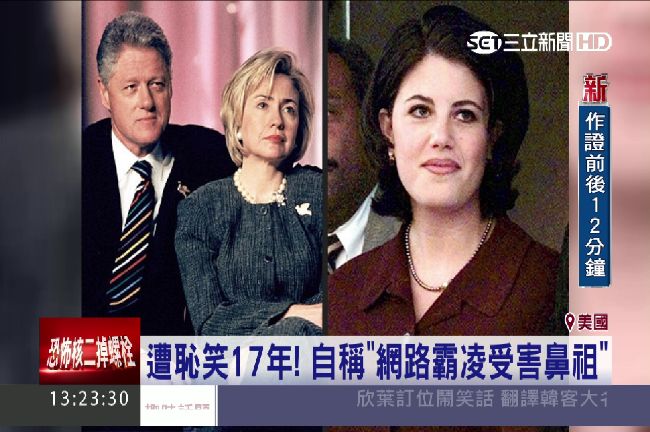 陸文斯基談恥辱　希拉蕊懶理沒興趣　