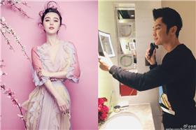 范冰冰和李晨「冰晨戀」。（圖／范冰冰微博、李晨微博）