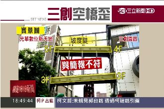 三創斜空橋4樓接5樓　攤商控遭惡搞