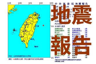 影／淺層地震全台有感！芮氏規模6.3