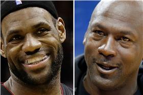 小皇帝vs籃球大帝／達志影像／美聯社