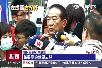 拆大巨蛋不夠？　宋楚瑜：該關就關