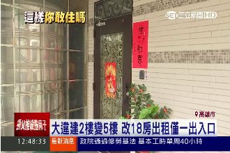 違建2樓變5樓　多房出租僅一出入口