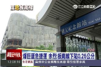 大巨蛋危及捷運　余烈：板南線已下陷