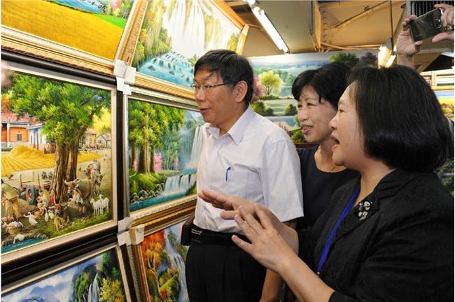柯文哲買畫「阿煞力」：六千就六千！