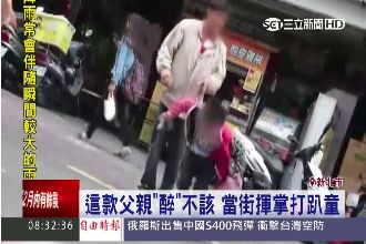 影／好心疼！男孩當街被父推頭倒地