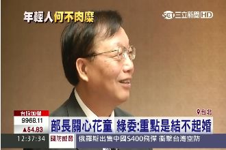 沒錢結婚　內政部長還嘆娶媳沒花童