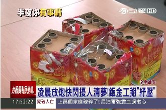鈑金工為「紓壓」　凌晨放炮擾人清夢
