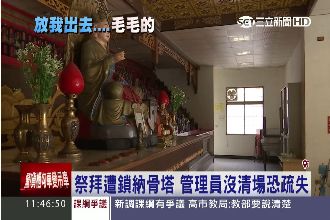 祭拜太晚遭反鎖納骨塔　怪聲嚇哭2女