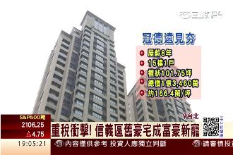 重稅打房！信義區舊豪宅成富豪新寵