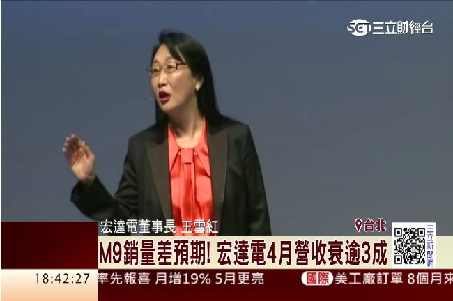 M9賣不好？宏達電4月營收雙降3成