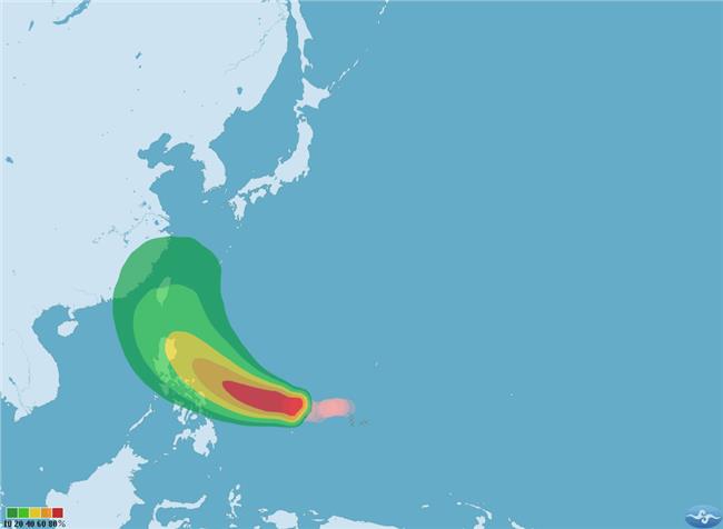 中颱紅霞周六將北轉　台灣恐受影響