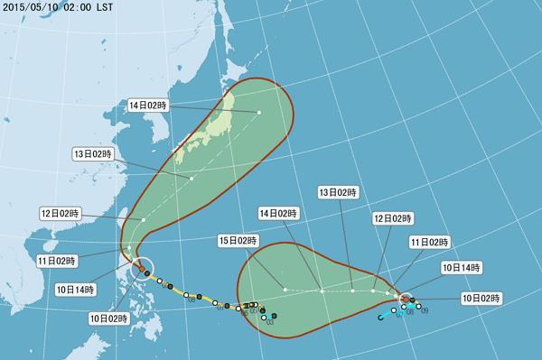 「紅霞」轉強颱！最新路徑圖在這裡