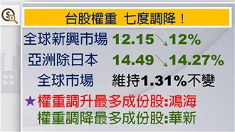 MSCI七降台股權重　法人掀換股潮