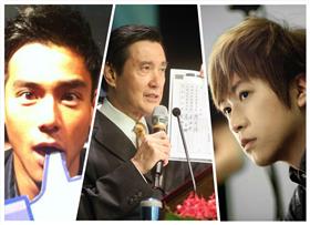 彭于晏、馬英九、阿信／臉書