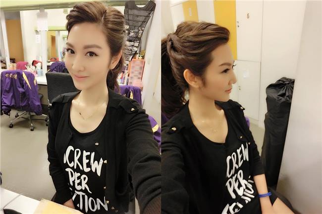 曾莞婷新髮型自拍照　鏡子中有亮點！