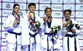 中華跆拳道好手莊佳佳／2015 WTFWC Youtube