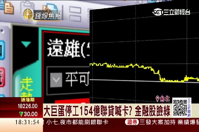 停工震撼「蛋」！台股嚇跌106點