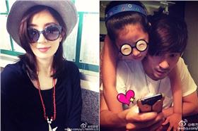 賈靜雯、修杰楷。（翻攝自賈靜雯、修杰楷微博）