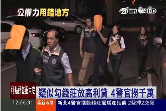 知法犯法！警官包庇放高利貸獲利千萬