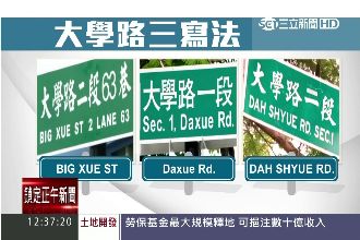 真的是救救菜英文！花蓮路名竟這樣翻