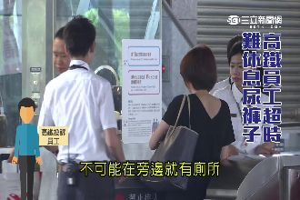 超時工作沒空上廁所！高鐵員工尿褲子