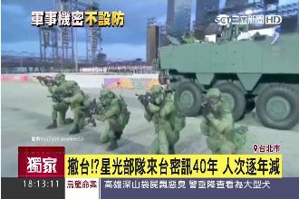 星國部隊「棄台投中」我國機密恐外流