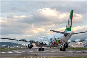 長榮航空　（記者林敬旻攝）