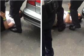 島國前進,立法院,警察,施暴　圖／翻攝自《自由台灣黨》臉書