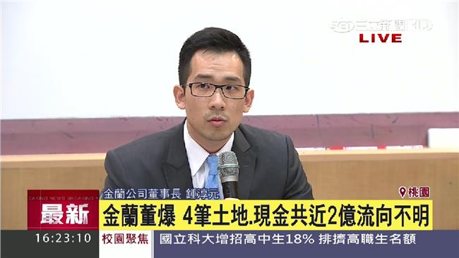 金蘭前董座被爆賤賣土地、掏空公司