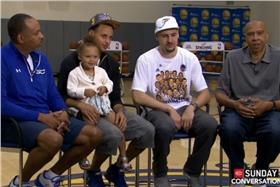 Curr、Thompson父子檔（翻攝ESPN）