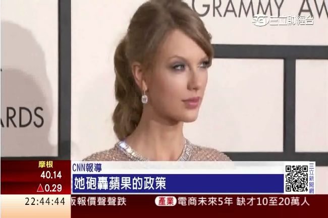 為音樂人爭版權費　泰勒絲逼蘋果低頭
