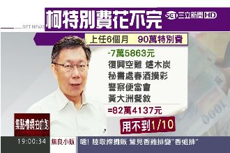 90萬特別費只花7萬　柯P這樣省…