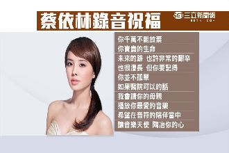 彩妝才子重傷　蔡依林獻「聲」鼓勵