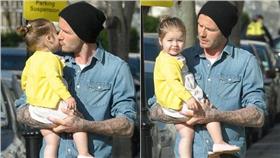 貝克漢和小哈珀－翻攝自Friscky