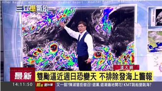 雙颱影響台灣　未來一週天氣都不穩定