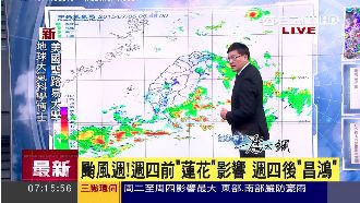 颱風週！蓮花先到、週四後昌鴻影響