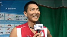 世大運台灣男排隊長陳建禎(大專體總提供)