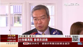 謝金河：台股難上萬點　陸股將有高潮