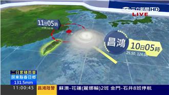 昌鴻西北風狂襲　山區注意地形性降雨