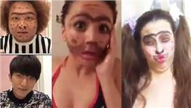 扮醜挑戰／合成圖／臉書