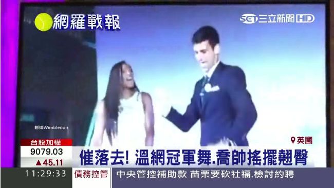 球王球后大跳迪斯可　嗨翻溫網慶功宴
