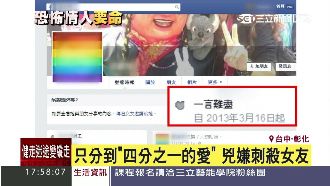 恐怖情人！殺女友因只分到1/4的愛